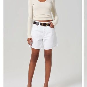 Citizens Of Humanity White Denim Shorts Premium Vintage SZ 24